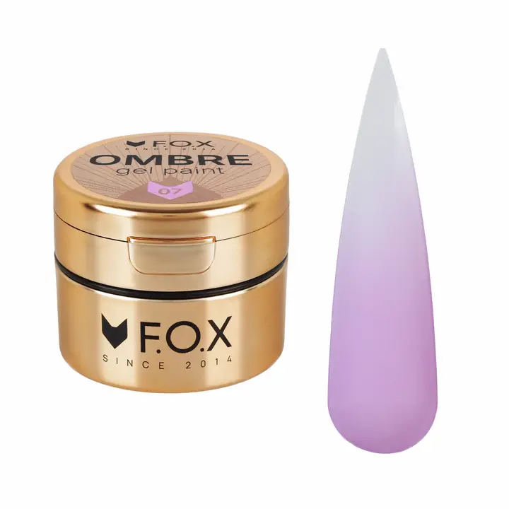 F.O.X. Ombre Gel Paint #007, 5 ml. Кольорова гель-фарба для омбре #1