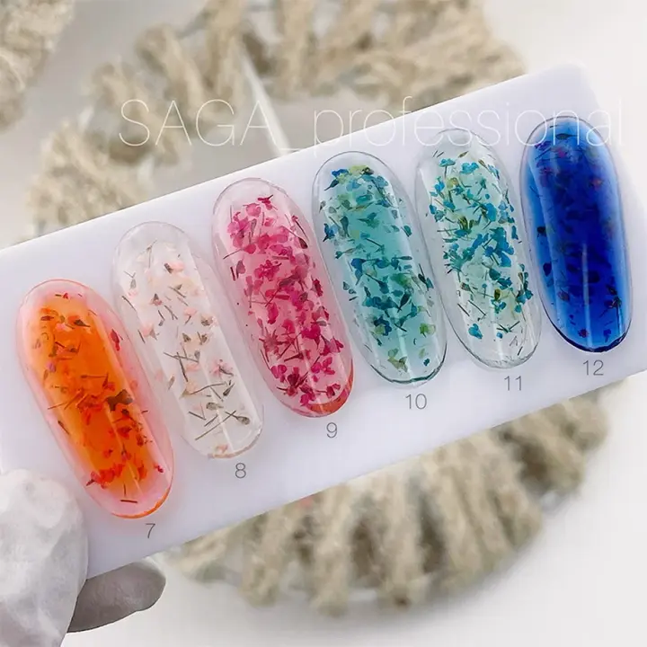 SAGA. Flower Gel, 5 g, #07. Гель з сухоцвітами #6