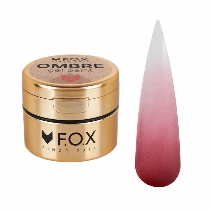 F.O.X. Ombre Gel Paint #009, 5 ml. Кольорова гель-фарба для омбре #1