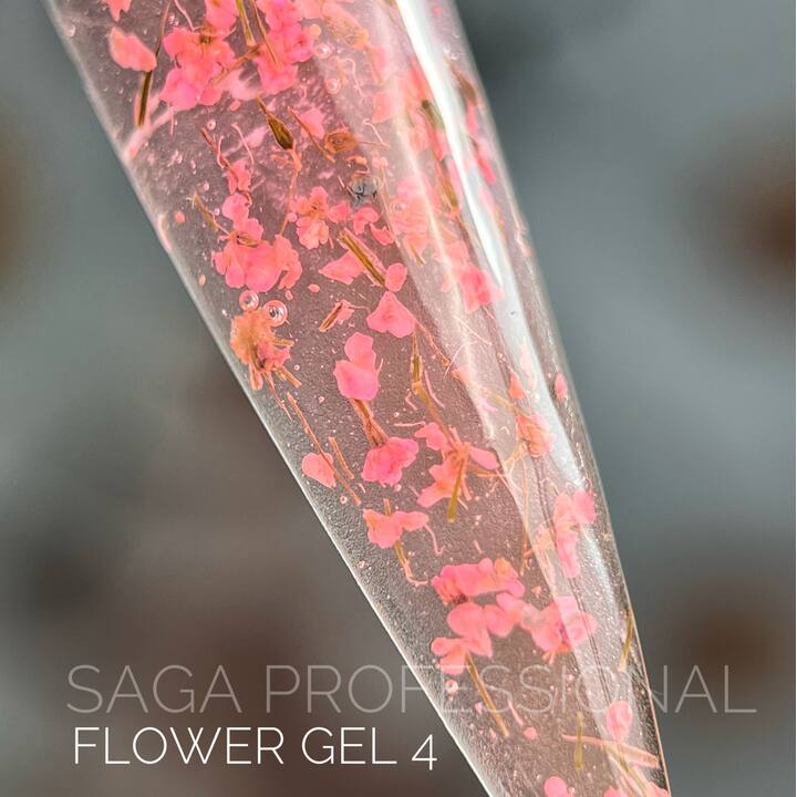 SAGA. Flower Gel, 5 g, #04. Гель з сухоцвітами #2