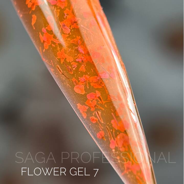 SAGA. Flower Gel, 5 g, #07. Гель з сухоцвітами #2