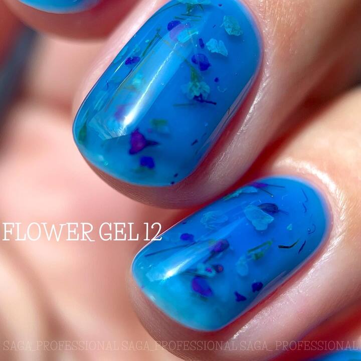SAGA. Flower Gel, 5 g, #12. Гель з сухоцвітами #3