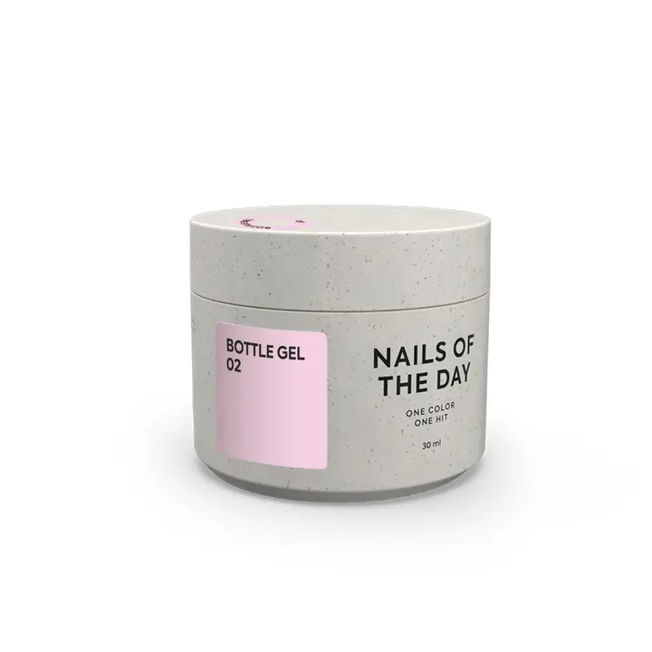 NOTD. Bottle Gel #2, Pale Pink, 30 ml, gel líquido ultrarresistente, rosa pálido #1