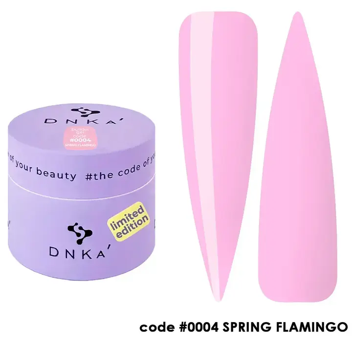DNKa’. Builder Gel, Spring Flamingo (Limited Edition), #0004, 15 ml, гель для моделювання #1