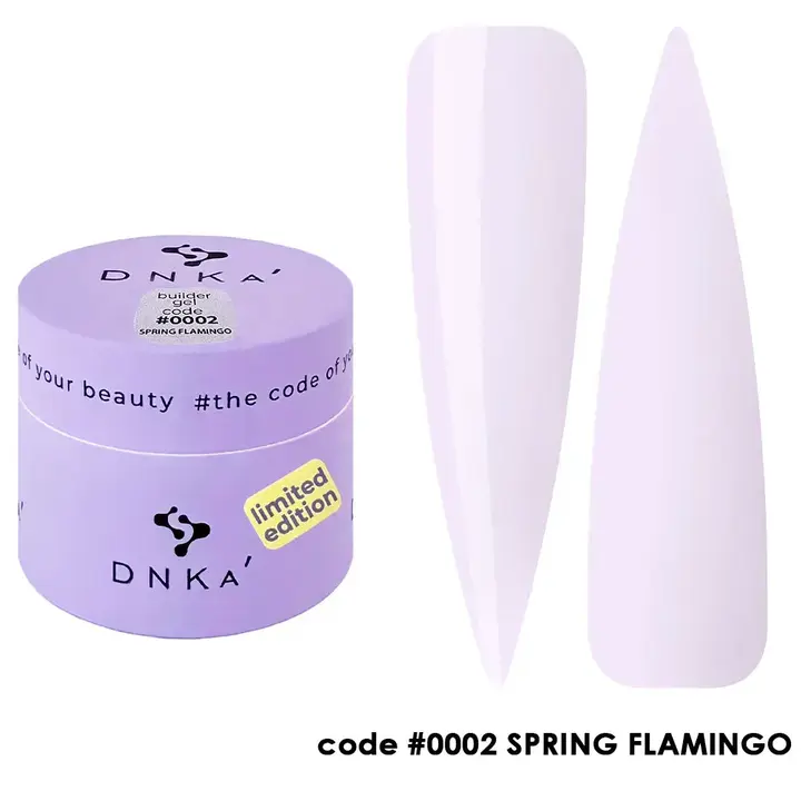 DNKa’. Builder Gel, Spring Flamingo (Limited Edition),  #0002, 15 ml, гель для моделювання #1