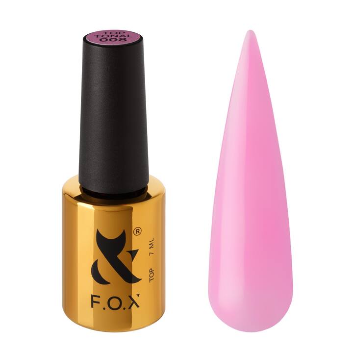 F.O.X. Top Tonal #008, not sticky, 7 ml. Тонуючий топ без липкого шару #1