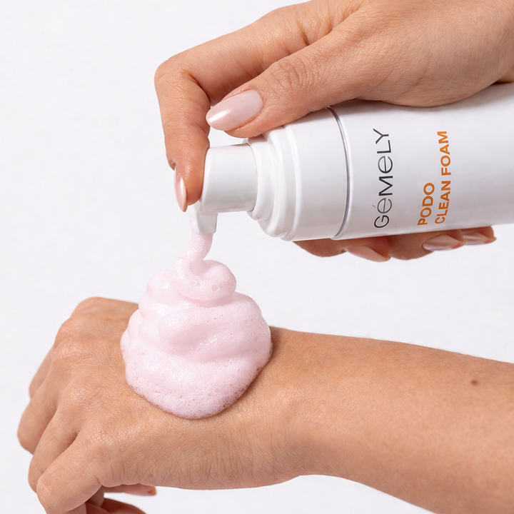 GÉMELY (ex GA&MA). Podo Clean Foam with Urea, Cherry Mint, 150 ml, Професійна пінка для педикюру з сечовиною, вишня з м’ятою #2