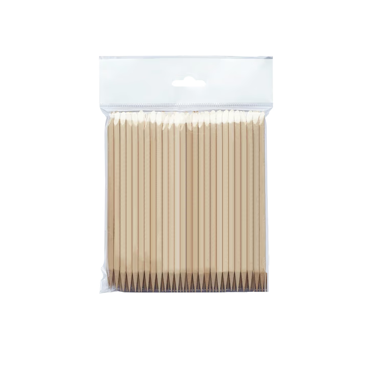 STALEKS. 100 pcs Orange Wood Sticks, 150 mm, Набір 100 шт Апельсинові палички #4