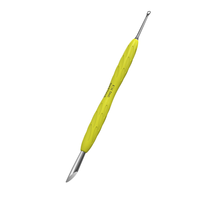 STALEKS. «Gummy» Spatula. Лопатка з силіконовою ручкою UNIQ 11 TYPE 2 (пушер скошений + кільце) #2