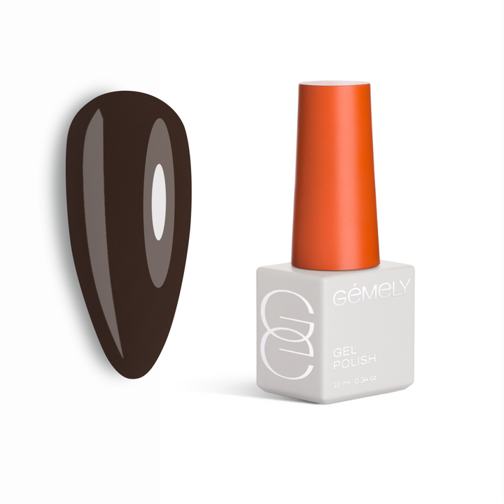 GÉMELY (ex GA&MA). Gel polish, Max Color #008 Black Cocoa, 10 ml, гель-лак #1