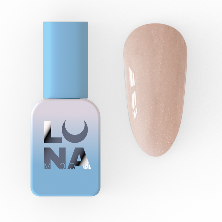 LUNAmoon. One step Gel Polish #1, 8 ml, Однофазний гель лак для педикюру, з шимером #1