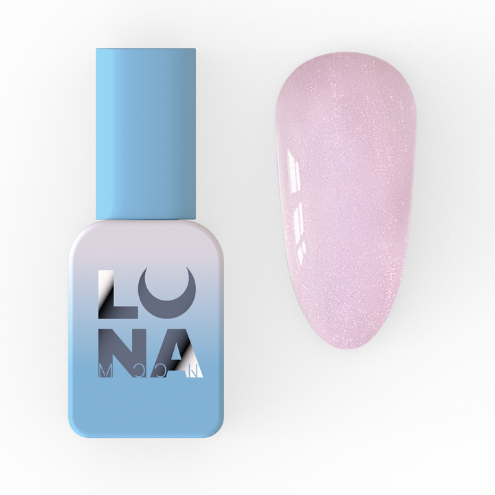 LUNAmoon. One step Gel Polish #8, 8 ml, Однофазний гель лак для педикюру, з шимером #1