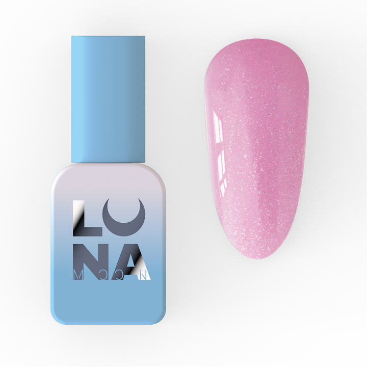 LUNAmoon. One step Gel Polish #9, 8 ml, Однофазний гель лак для педикюру, з шимером #1