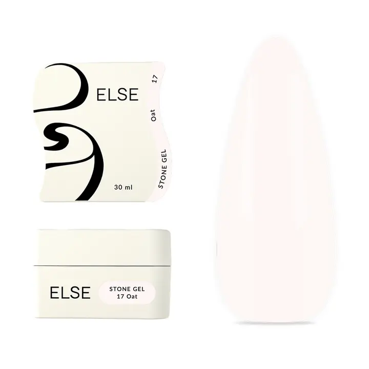 ELSE. Stone gel, #17, Oat, 30 ml. Твердий гель для нарощування #1