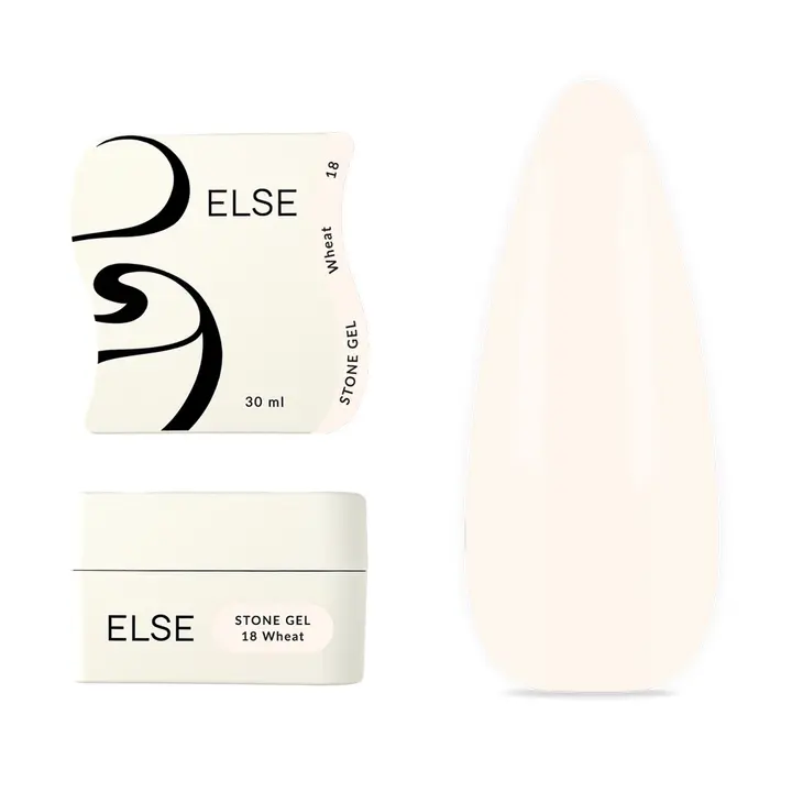 ELSE. Stone gel, #18, Wheat, 30 ml. Твердий гель для нарощування #1