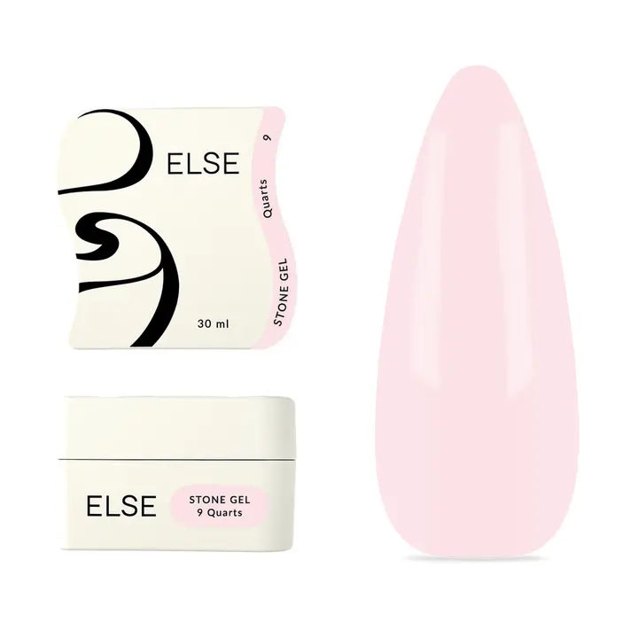 ELSE. Stone gel, #09, Quarts, 30 ml. Твердий гель для нарощування #1
