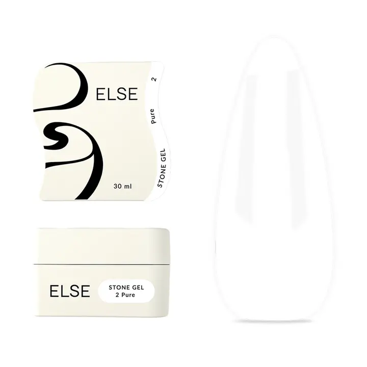 ELSE. Stone gel, #02, Pure, 30 ml. Твердий гель для нарощування #1
