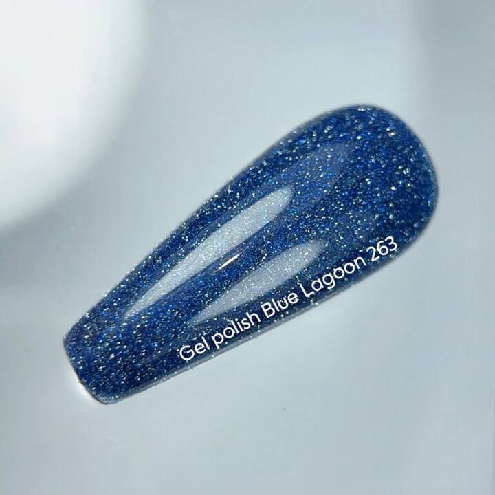NOTN Gel polish Blue Lagoon, #263, reflective błękitny, 10 ml #2