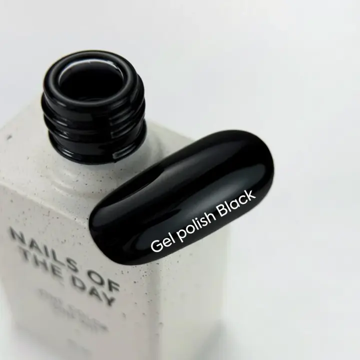NOTD. "Let's Special" Gel Polish, Black, #033, 10 ml, чорний гель-лак #2