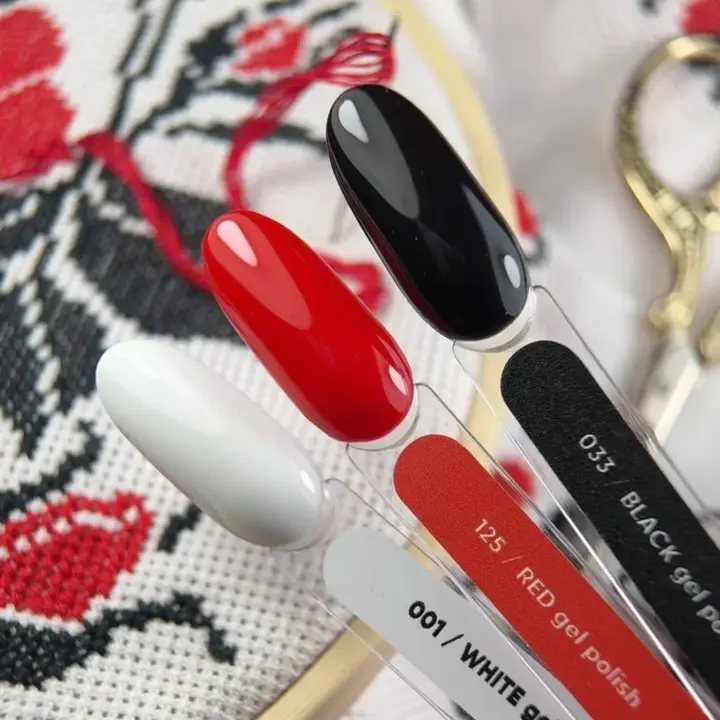 NOTD. "Let's Special" Gel Polish, Black, #033, 10 ml, чорний гель-лак #7