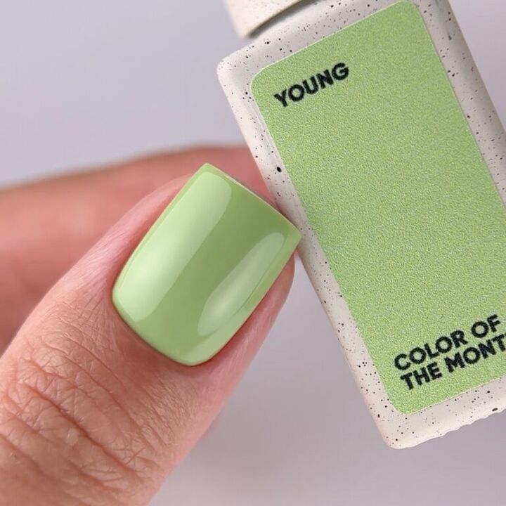 NOTD. "Color of the month, May 2026" Gel Polish, Young, 10 ml. Гель-лак "Колір місяця, Травень 2026" #6