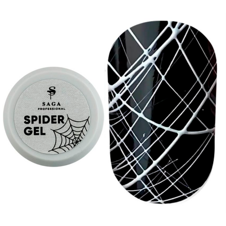 SAGA. Spider Gel, 5 g, White. Гель-павутинка, білий												 #1