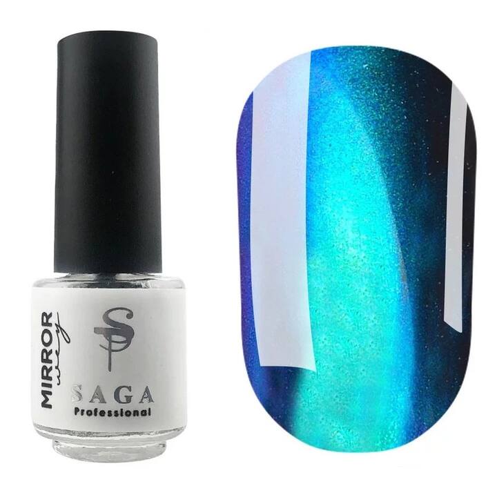 SAGA. Liquid powder "Mirror way", 5 ml, #03. Рідка втирка краплі #1