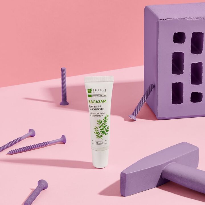 УЦІНКА / SHELLY. Strengthening nail balm with bisabolol and eucalyptus, 15 ml. Укріплюючий бальзам для нігтів з бісабололом та евкаліптом #3