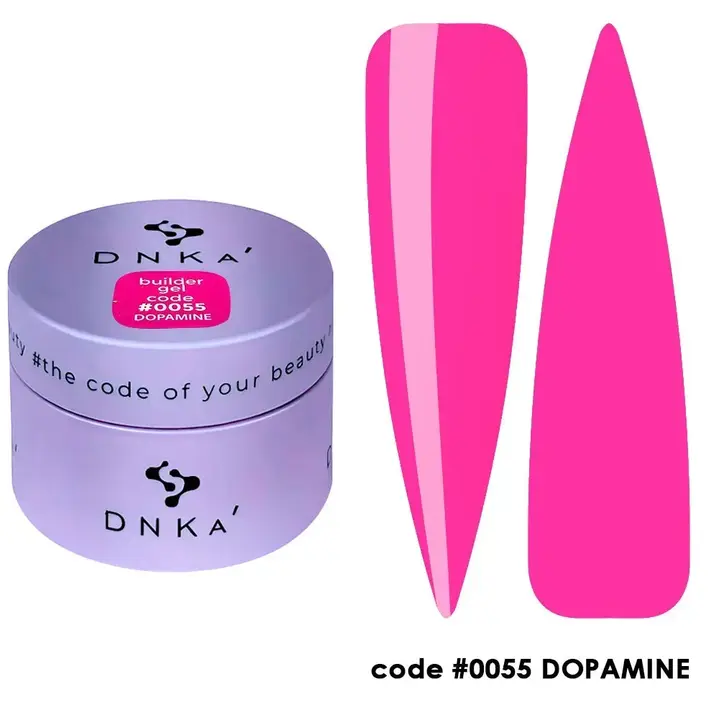 DNKa’. Builder Gel Dopamine, #0055, 30 ml, gel de modelage et de renforcement #1