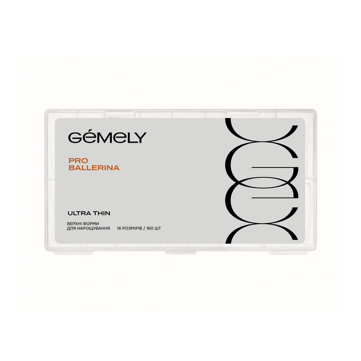 GÉMELY (ex GA&MA). Upper forms, Pro Ballerina, Ultra Thin, 160 pcs. Верхні форми "Балерина", надтонкі #1