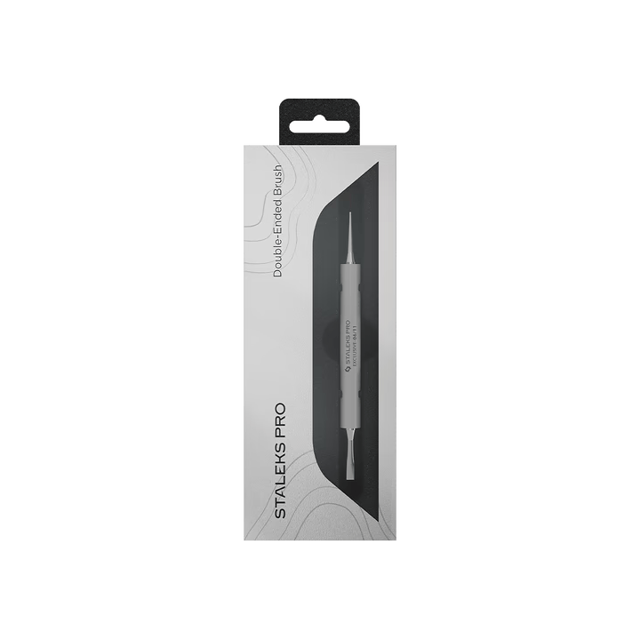 STALEKS. Manicure brush, Exclusive 06/11, for gel 11 mm / liner 12 mm. Пензлик-лайнер для манікюру двосторонній #4