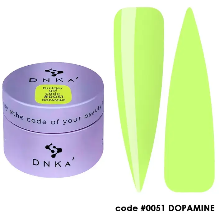DNKa’. Builder Gel Dopamine, #0051, 30 ml, гель для моделювання та укріплення #1