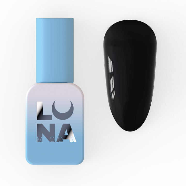 УЦІНКА / LUNAmoon. Gel Polish #01, Black, 8 ml, гель-лак, чорний #1