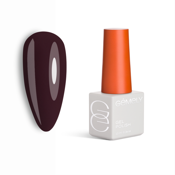 GÉMELY (ex GA&MA). Gel polish, Max Color #010 Black Plum, 10 ml, гель-лак #1
