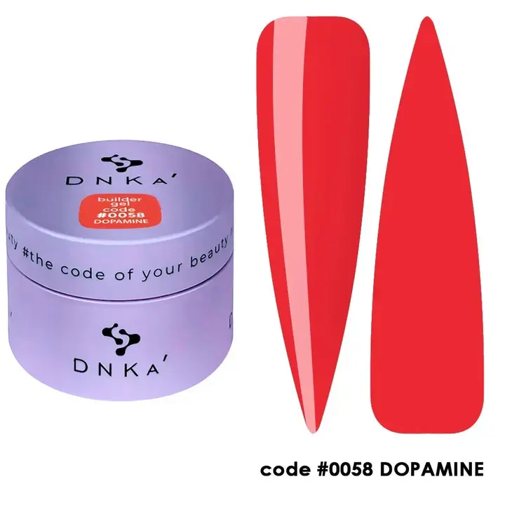 DNKa’. Builder Gel Dopamine, #0058, 30 ml, gel de modelage et de renforcement #1