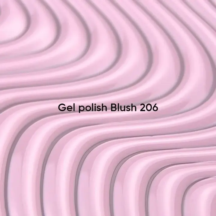 NOTD x G.BAR. Gel Polish, Blush, #206, 10 ml. Гель-лак, ніжно-рожевий #2