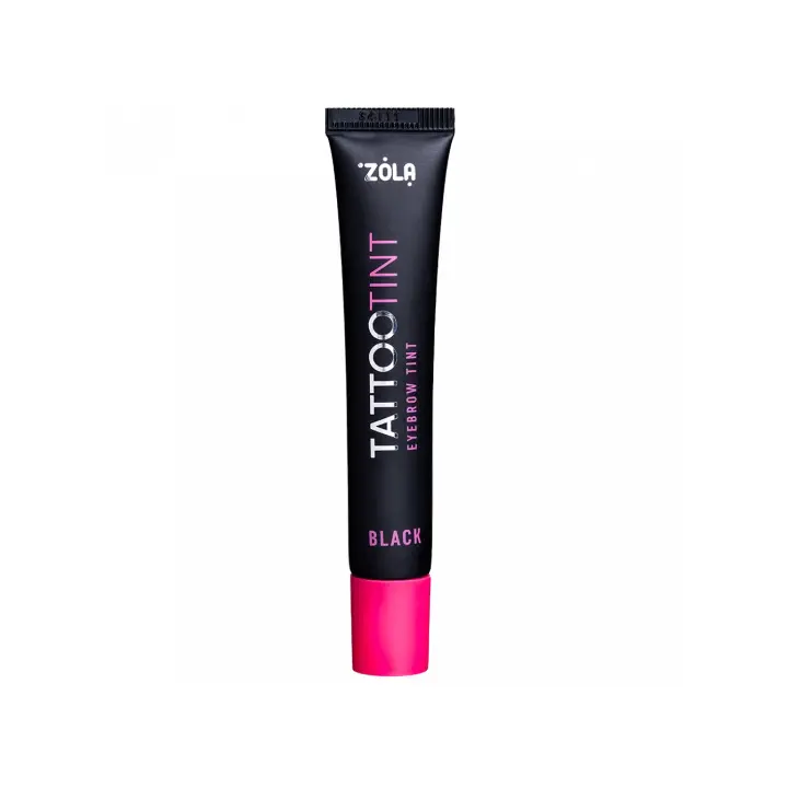 ZOLA. Eyebrows Lashes TATTOO TINT, Black, 15 ml. Фарба для брів та вій, чорний #1