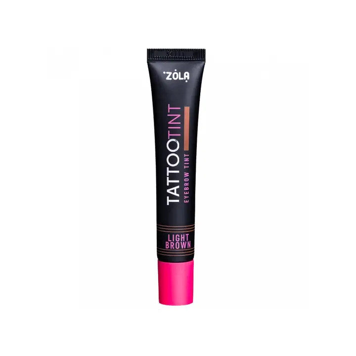ZOLA. Eyebrows Lashes TATTOO TINT, Light Brown, 15 ml. Фарба для брів та вій, світло-коричневий #1