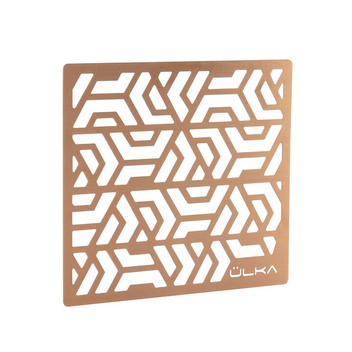 Ülka. Ventilation grille for nail dust collector Premium, Rose gold. Решітка для манікюрної настільної витяжки, рожеве золото #1
