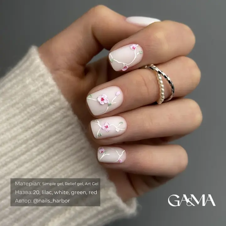 GÉMELY (ex GA&MA). Relief gel, white, 5 g, рельєф гель, білий #3