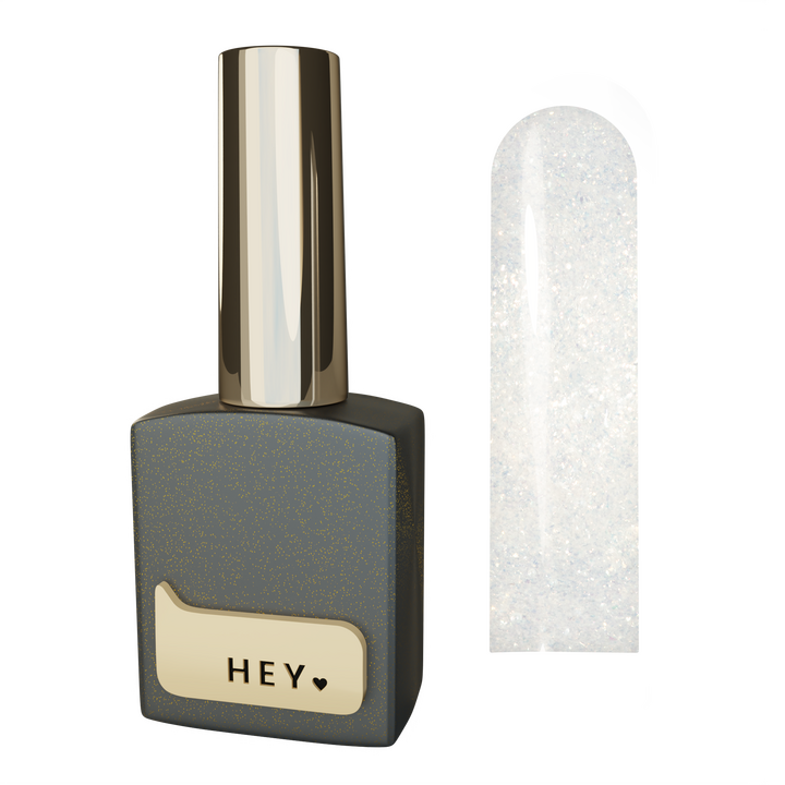 HEYLOVE. Gold Shimmer Top coat, 15 ml,  Топ із золотистим шимером #1