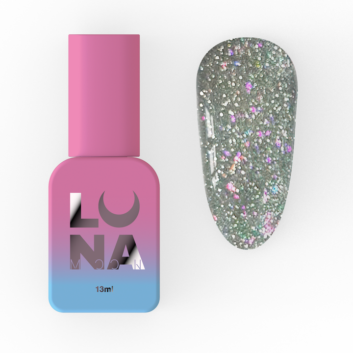 LUNAmoon. Lurex Base #10, Reflective, 13 ml, світловідбиваюча база #1