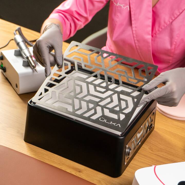 Desktop Nail dust Collector "Ülka Premium Black", Витяжка настільна з регулятором, чорна (під замовлення) #8