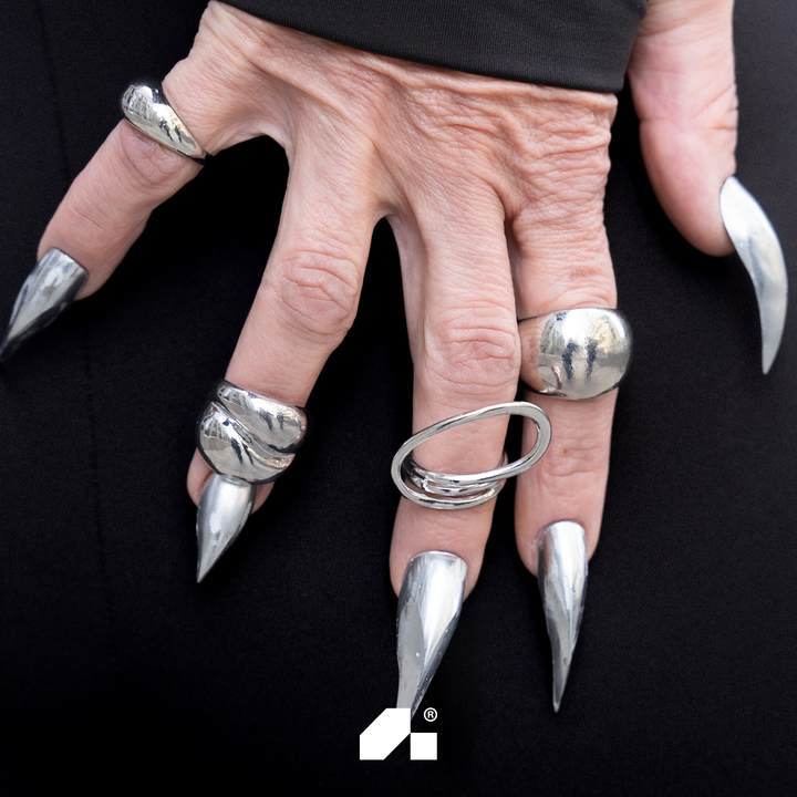 ADORE. Dual nail forms Type 8, Cat's claw Mini, Extra high, 120 pcs. Верхні форми, короткі котячі кігті #7