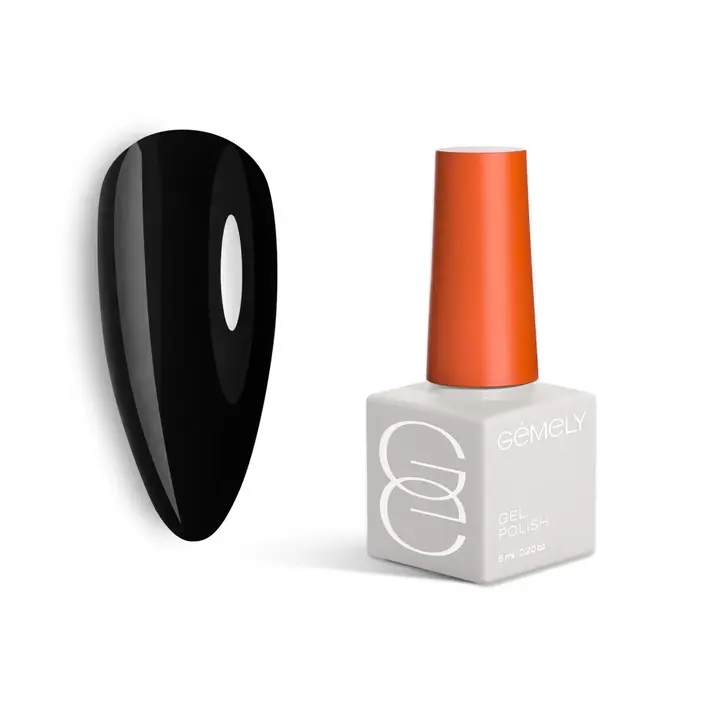 GÉMELY (ex GA&MA). Gel polish, Max Color #001 Black, 6 ml, гель-лак #1