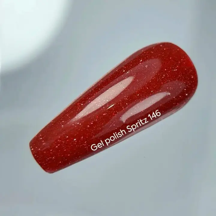 NOTN. Гель-лак Spritz, #146, світловідбиваючий яскраво червоний, 10 ml #2