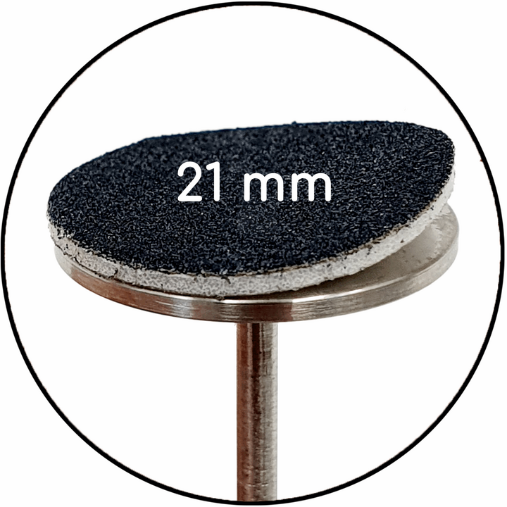 The Pilochki Набір 50 шт, Змінні бафи 150 грит для диска Ø 21 mm, чорні #1