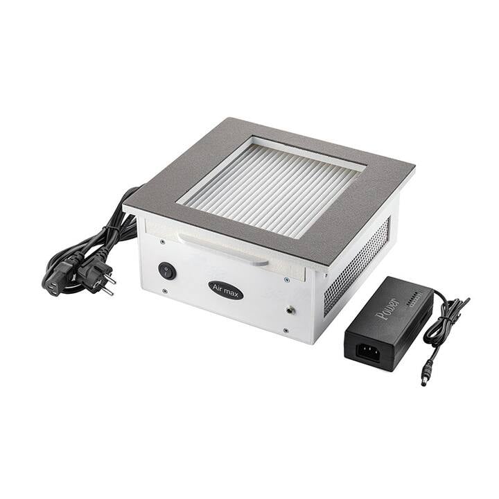 NEW Built-in Nail dust Collector 110 V "Air Max VF12 Plus", Витяжка вбудована 110 В, з регулятором потужності, решітка "сіра сталь", двигун Корея (під замовлення) #2