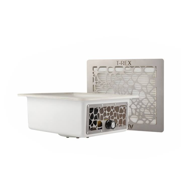 Built-in Nail dust Collector 110 V "Air Max T-REX", Витяжка вбудована 110 В, з регулятором потужності, решітка "сіра сталь" (під замовдення) #7
