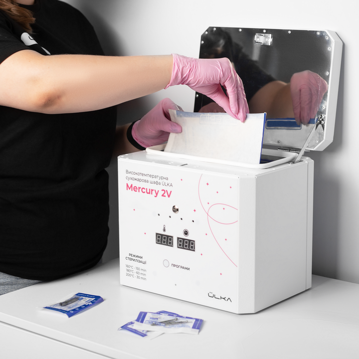Ülka. Dry-Heat Sterilizer "Mercury 2V "Сухожарова шафа для стерилізації, на 3 пакети інструментів (під замовлення) #9